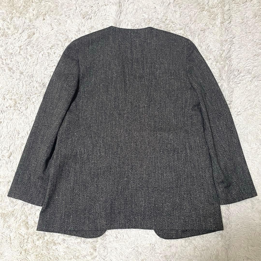 美品 H BEAUTY&YOUTH 定価3.9万 ツイードノーカラージャケット