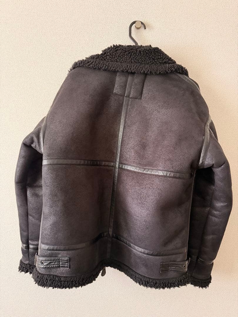 ブラックレザーMA-1ジャケットJSB