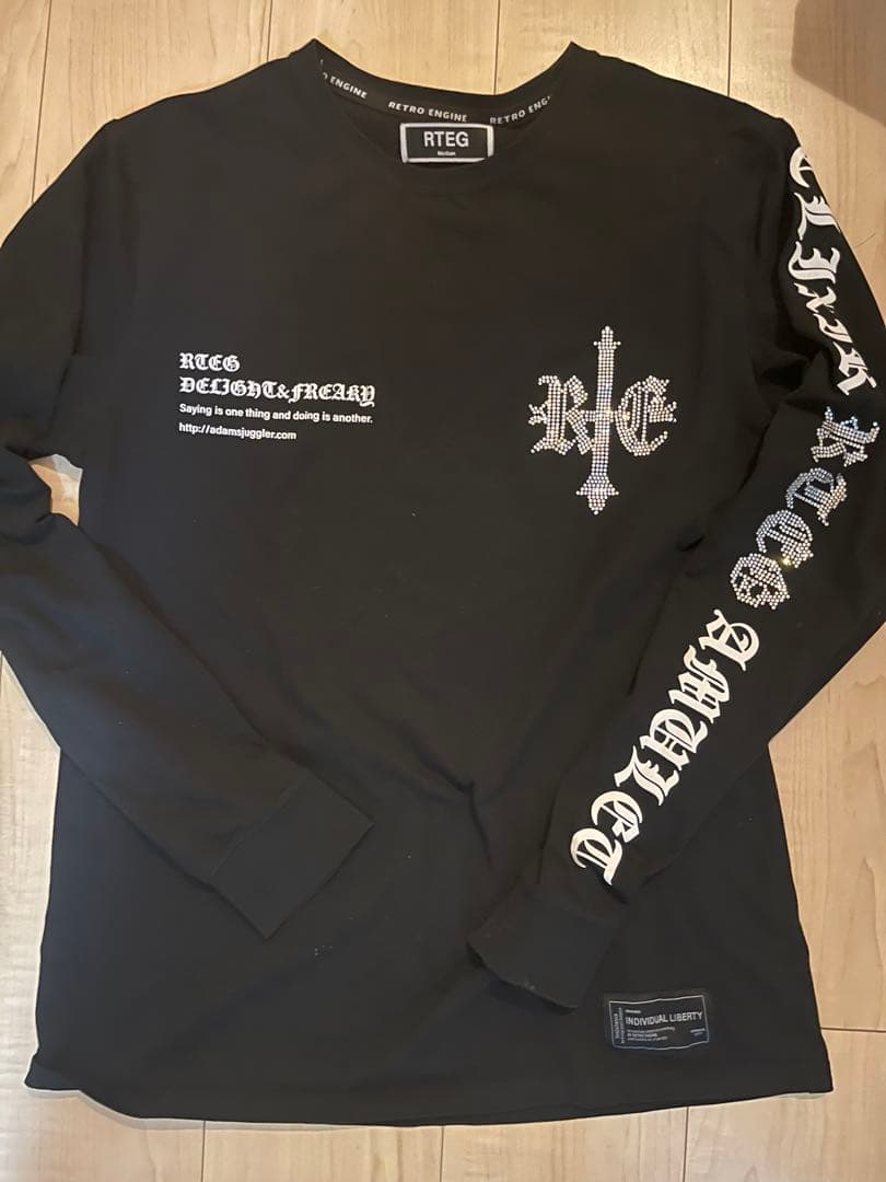 アダムスジャグラー　ラインストーン　ロンT