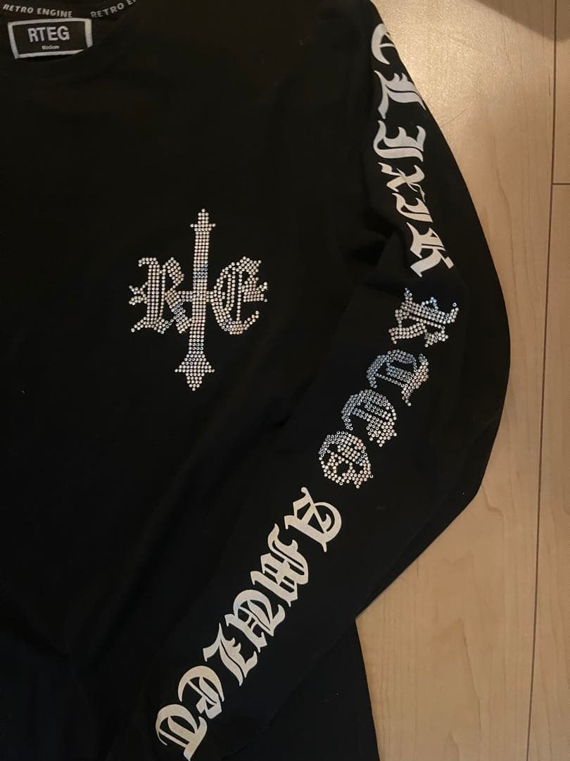 アダムスジャグラー　ラインストーン　ロンT