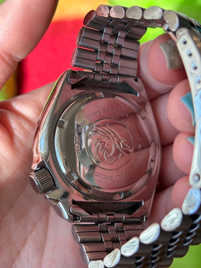 SEIKO グリーン　150m防水　ダイバーズウォッチ