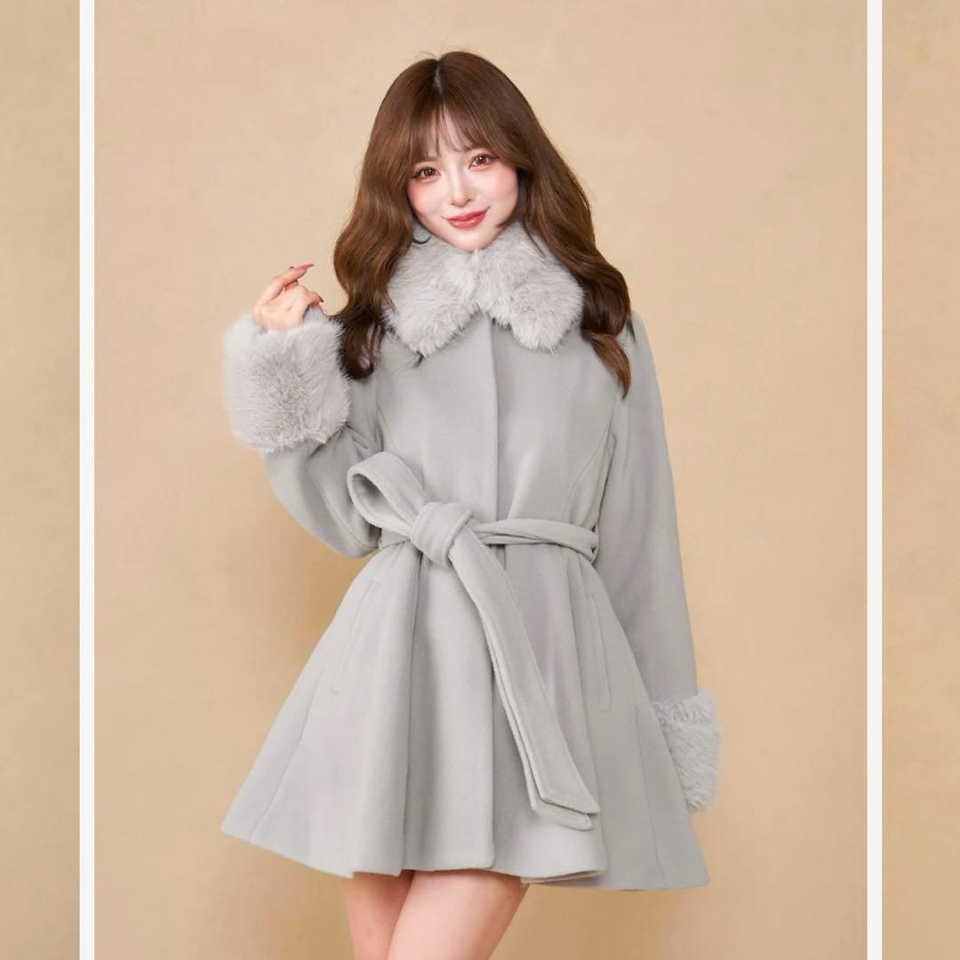 ダーリッチ ウエストベルトメルトンコート 新品未開封 お値下げ中