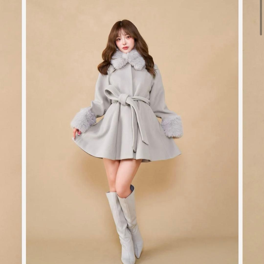 ダーリッチ ウエストベルトメルトンコート 新品未開封 お値下げ中