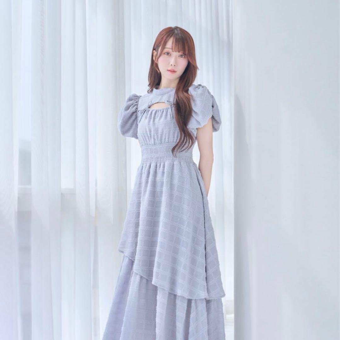 ❤*︎様 Rosé Muse Jacquard check dressグレー