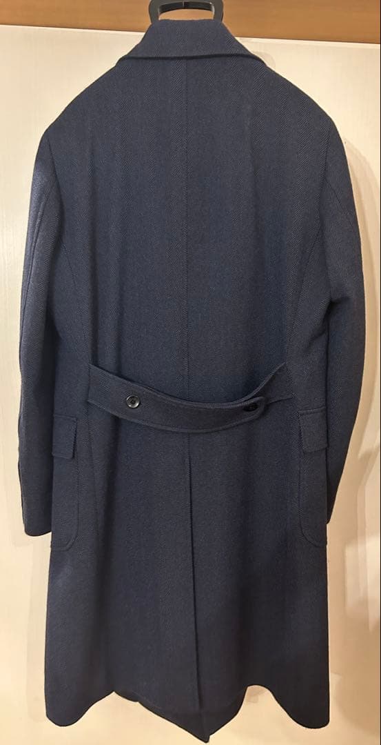 ロロピアーナ　アルスターコート　ダブルチェスターコート　ネイビー　テイジン