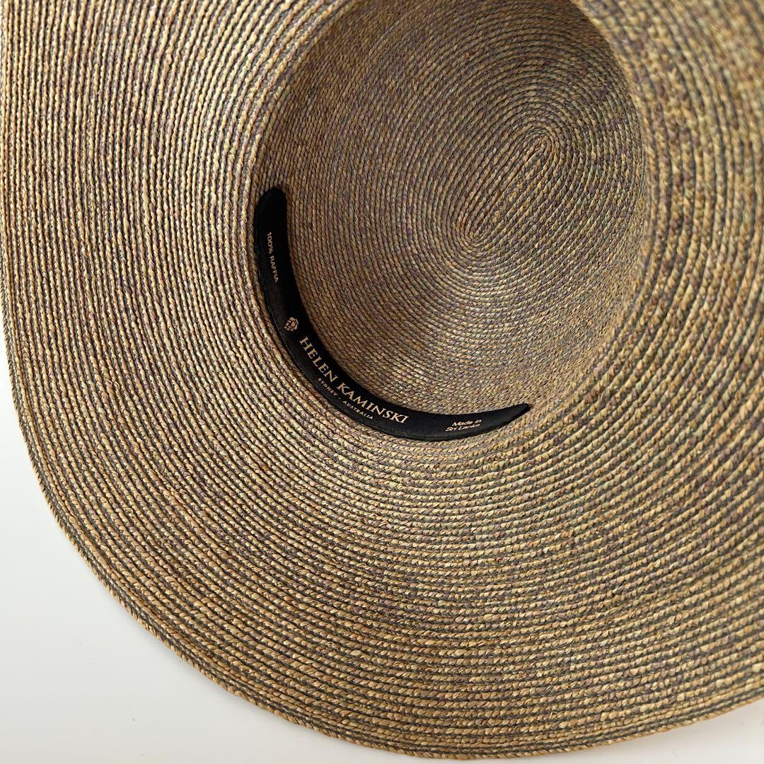 HELEN KAMINSKI ストローハット 麦わら帽子 つば広め