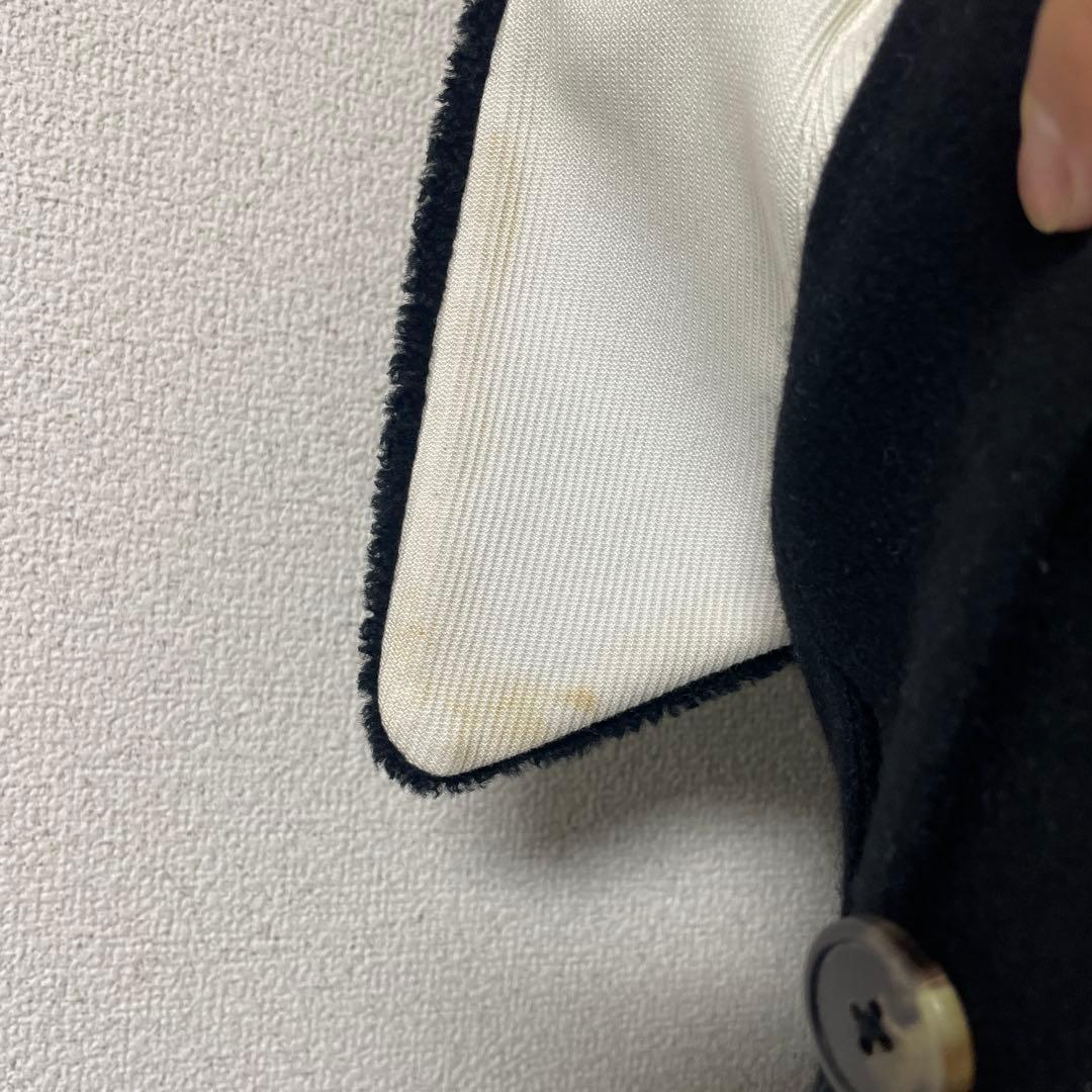 Dries Van Noten ブラック ピーコート 48