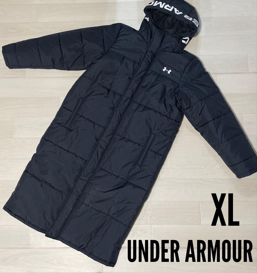 アンダーアーマー ベンチコート XL メンズ ブラック ロング