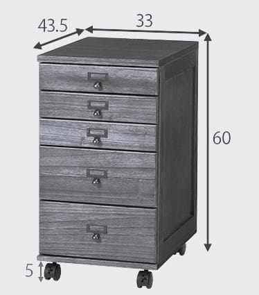 【新品】多段チェスト　キャスター付き　スタイリッシュ　アウトレット