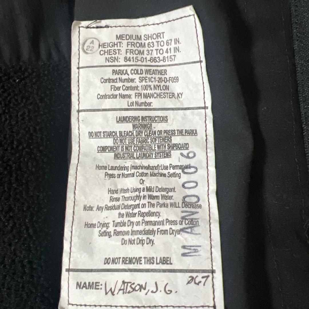 米軍　実物　放出品　米海軍　US.NAVY ゴアテックスジャケット　M-S