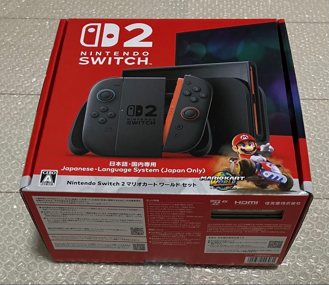 レシート付 未開封品 ニンテンドースイッチ2 本体 マリオカートワールドセット
