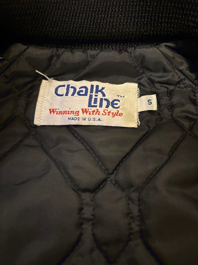 あ90s chalk line RIDERS スタジャン USA製　レイ