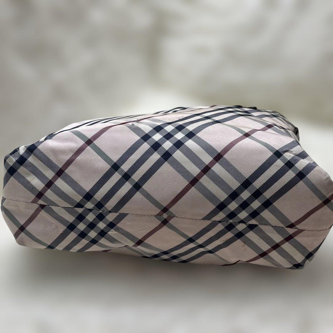 BLUELABEL バーバリーブルーレーベル トートバッグレザー 肩掛け ピンク