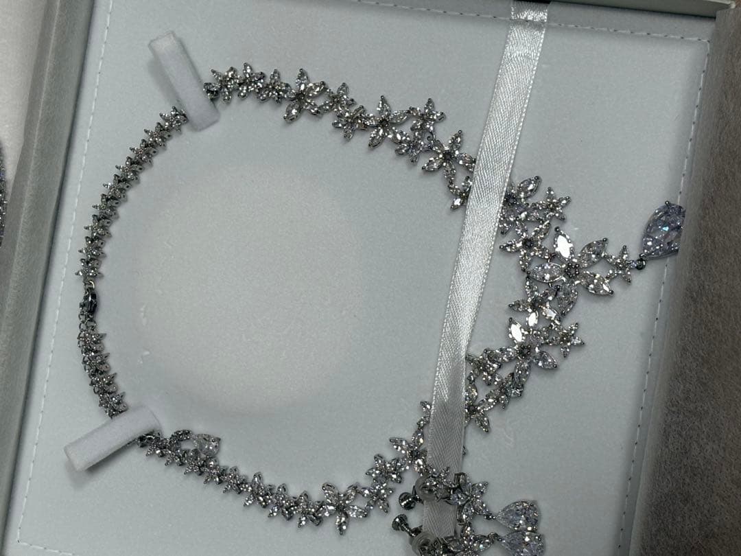 ブライダルアクセサリーセット　フラワーモチーフ