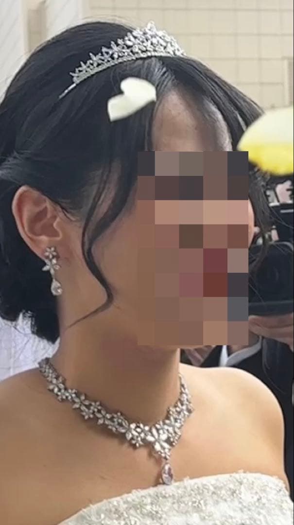 ブライダルアクセサリーセット　フラワーモチーフ