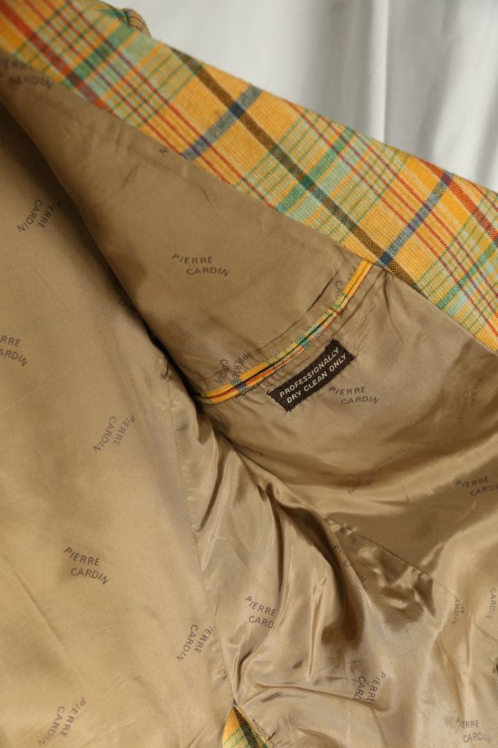 Pierre Cardin テーラードジャケット チェック柄 1970’s