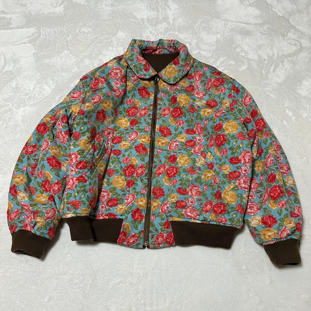 美品✨OLD POUDOUDOU 花柄刺繍 ジャケット　リバーシブル　80’s