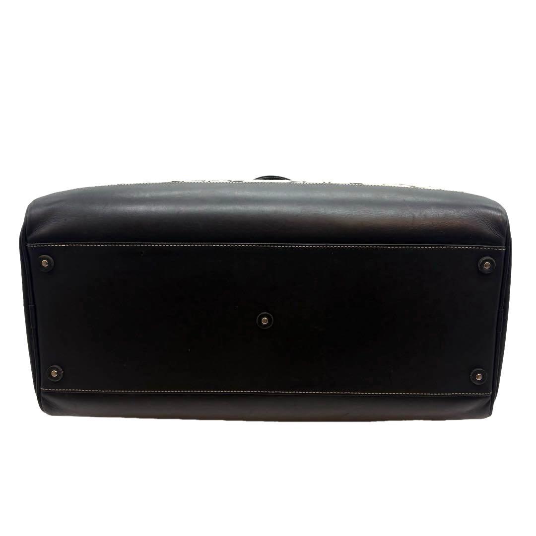 美品COACH コーチ 2way ボストンバッグ シグネチャー ブラック グレー