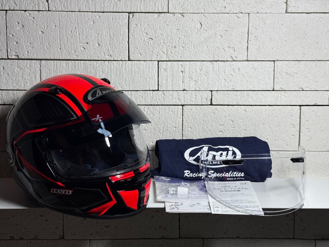 アライ(Arai) ASTRO GX SPINE レッド　（61.62センチ）