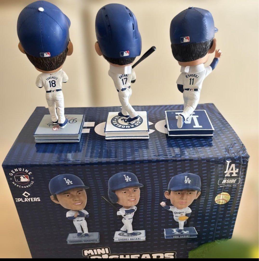 公式　DODGERS 大谷翔平 山本由伸　 　　　　佐々木朗希ボブルヘット