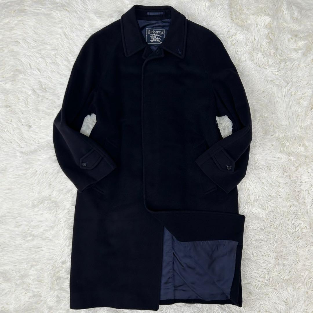 【訳あり極美品/L】バーバリー チェスターコート ウール カシミヤ ロングコート