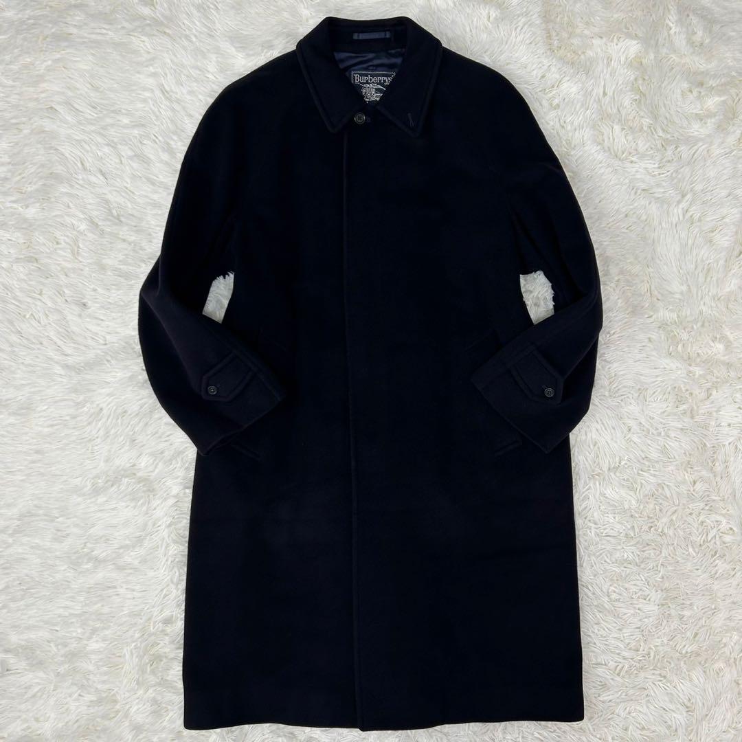 【訳あり極美品/L】バーバリー チェスターコート ウール カシミヤ ロングコート