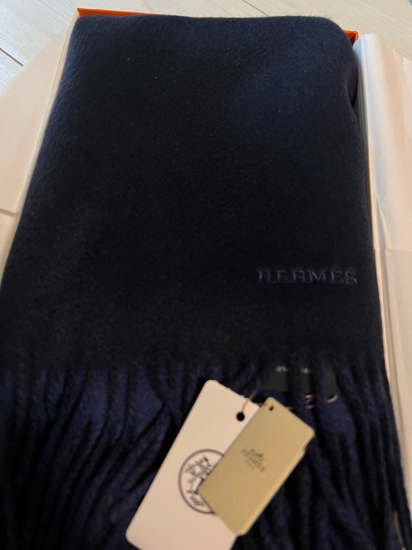 いもぽん　エルメス　マフラー　カシミア　HERMES 新品未使用