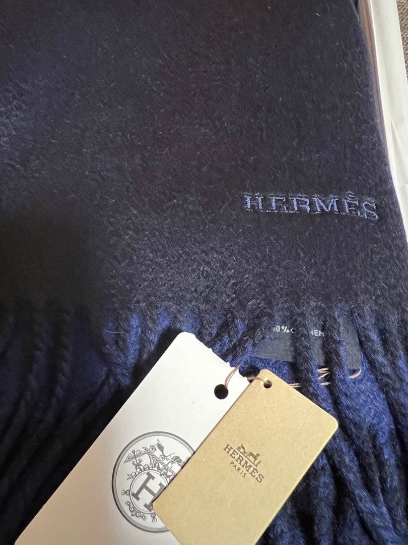 いもぽん　エルメス　マフラー　カシミア　HERMES 新品未使用