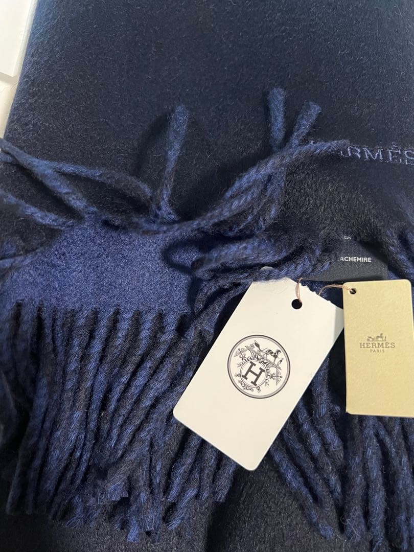 いもぽん　エルメス　マフラー　カシミア　HERMES 新品未使用