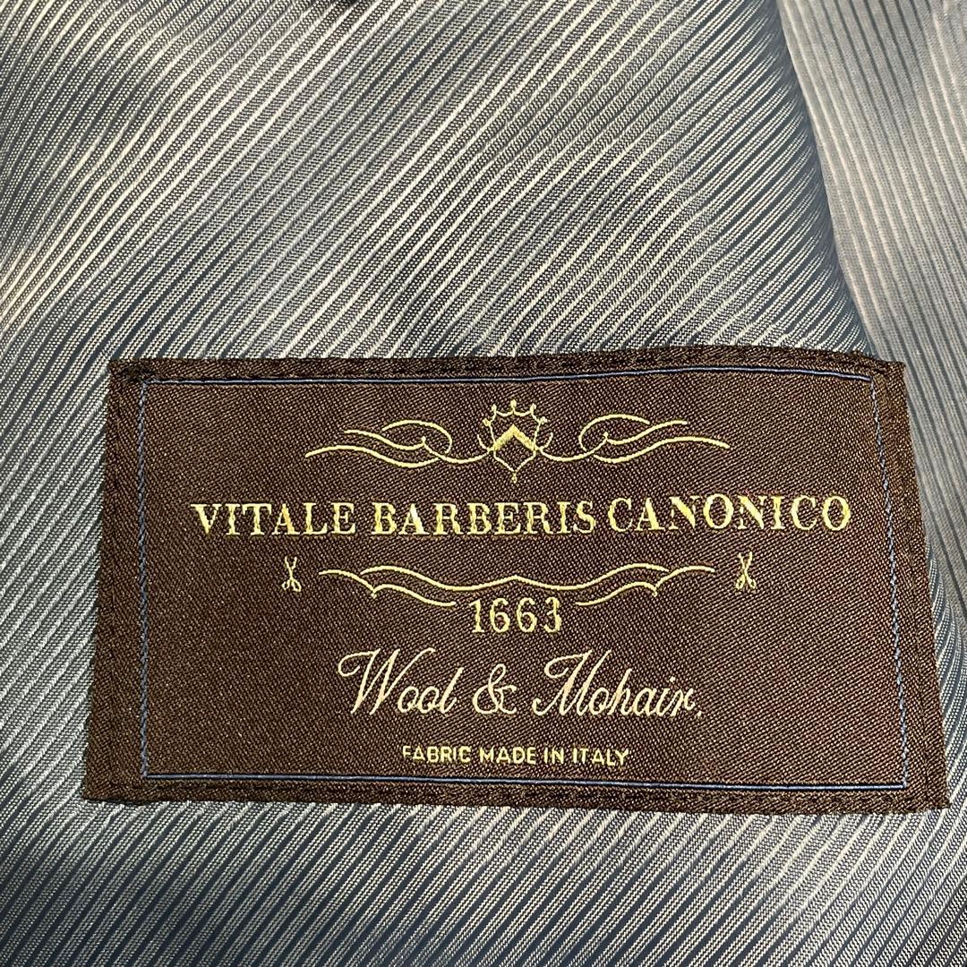 麻布テーラー×カノニコ セットアップスーツ ウールモヘア 紺 ネイビー M