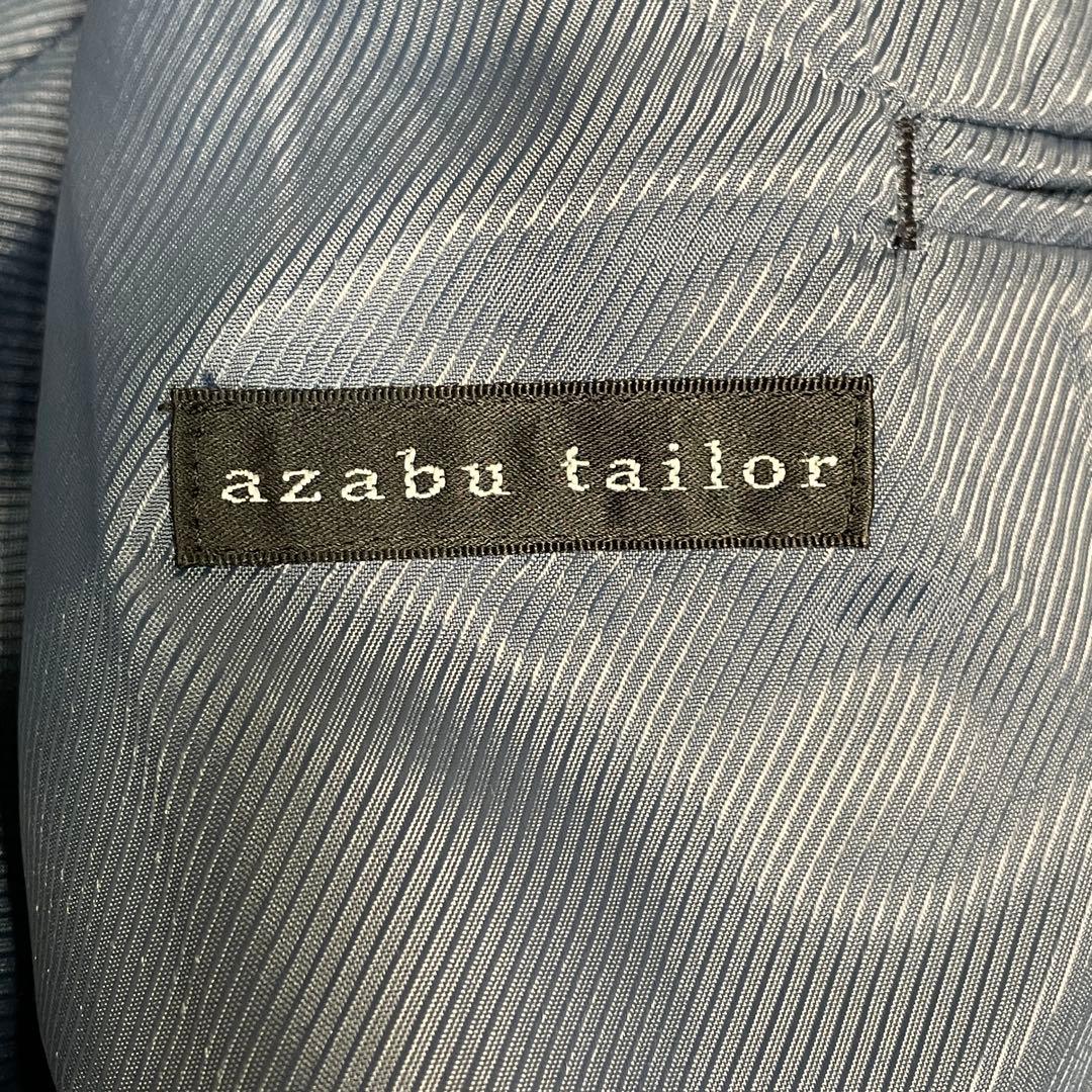 麻布テーラー×カノニコ セットアップスーツ ウールモヘア 紺 ネイビー M