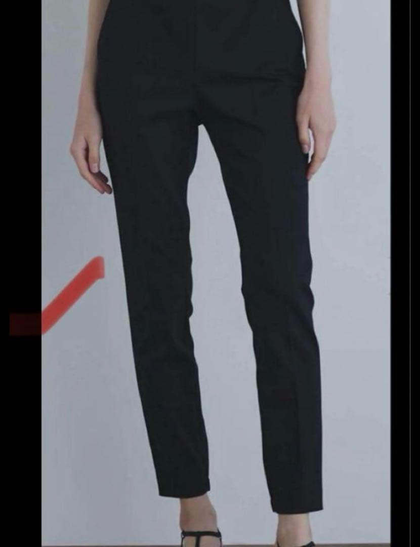 美品　LE PHIL ルフィル ダブルクロステーパードパンツ ネイビー　2