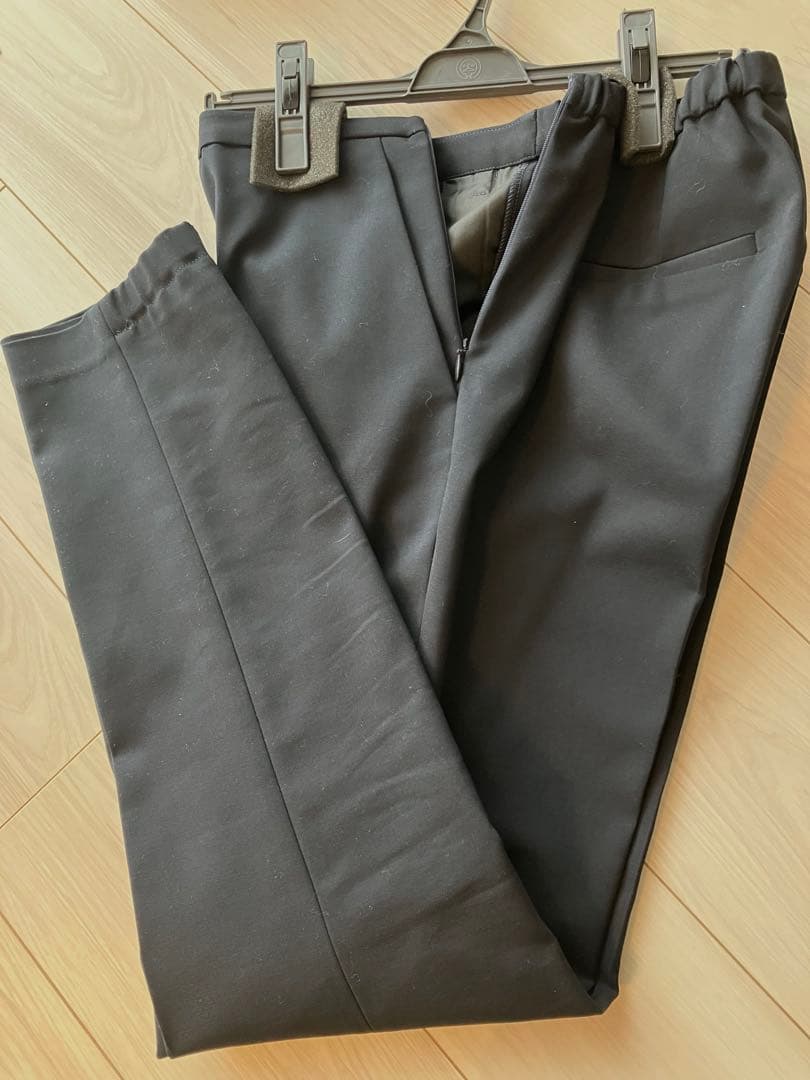 美品　LE PHIL ルフィル ダブルクロステーパードパンツ ネイビー　2