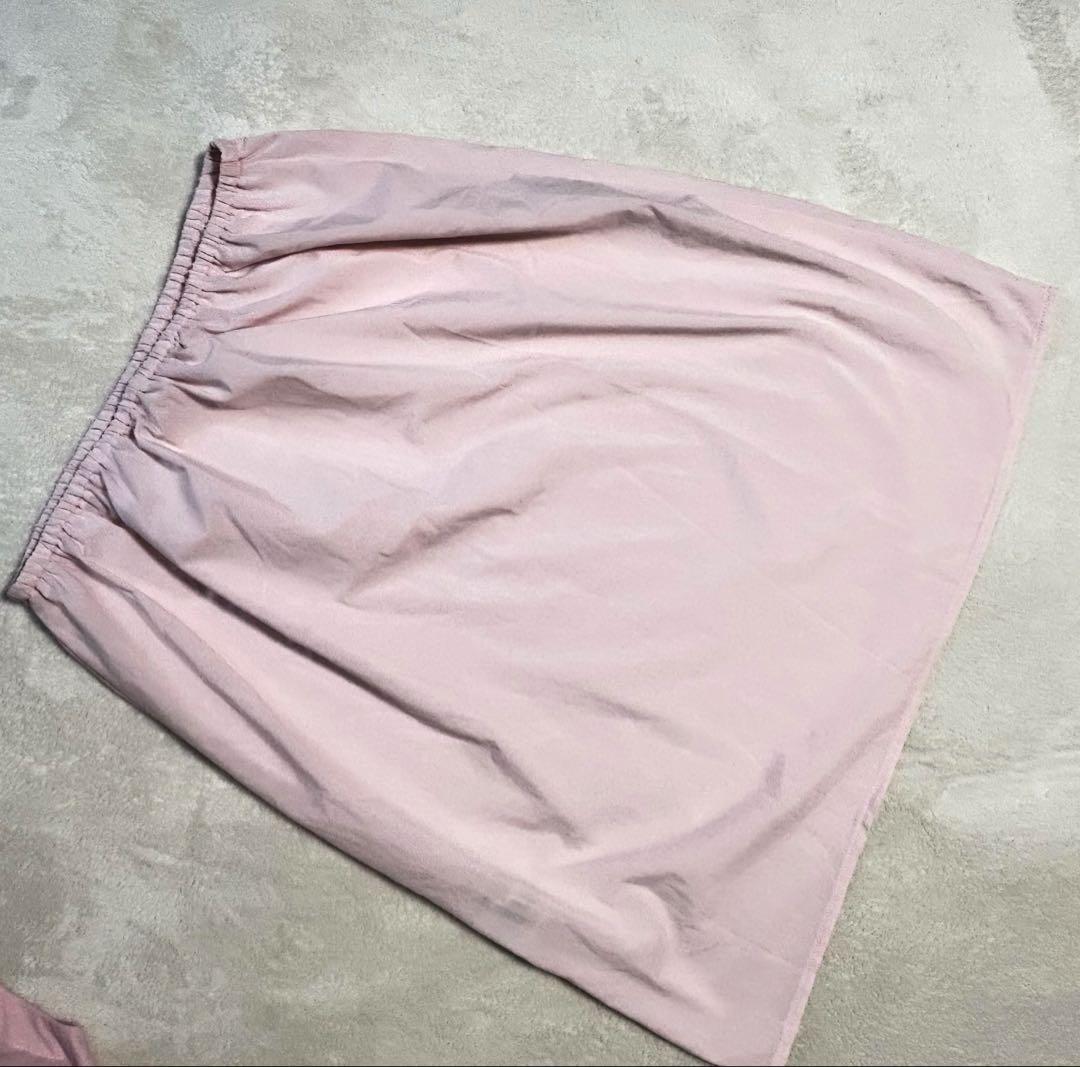 La boutique BonBon リボンリネンミックスワンピース 38サイズ