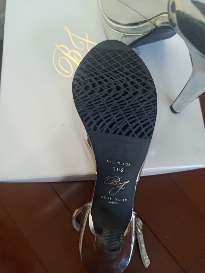 【公式】BBJシルバーオープントゥハイヒール