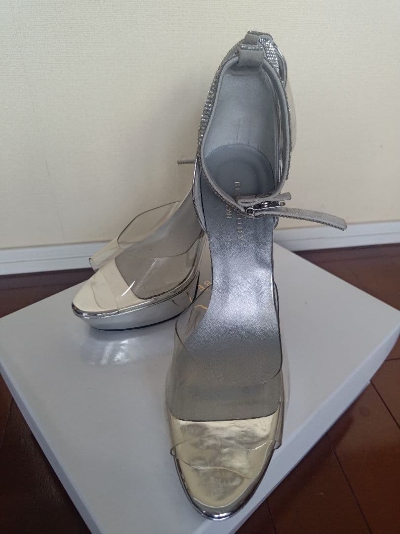 【公式】BBJシルバーオープントゥハイヒール