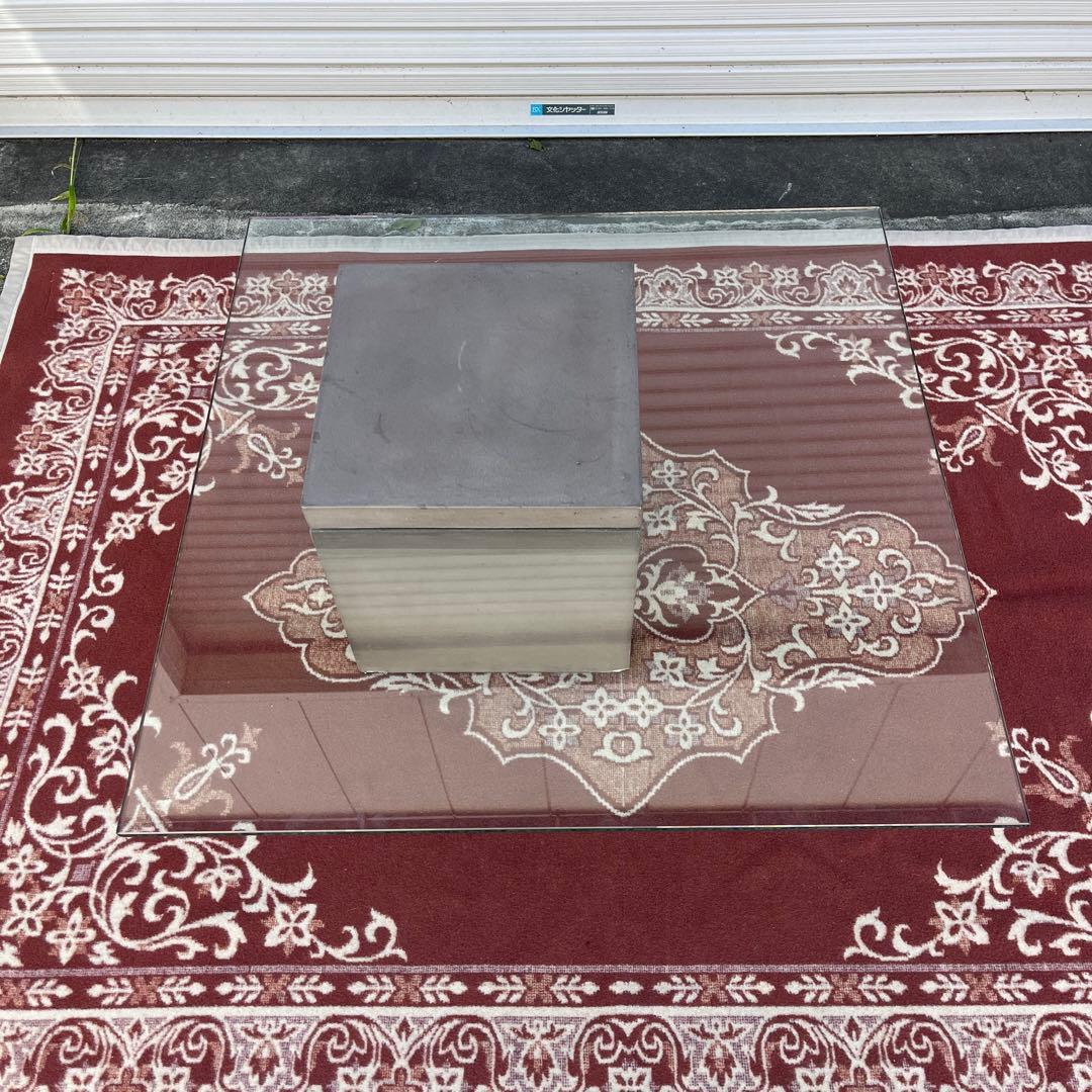 送料無料◾️moda en casa FLYING table ガラステーブル