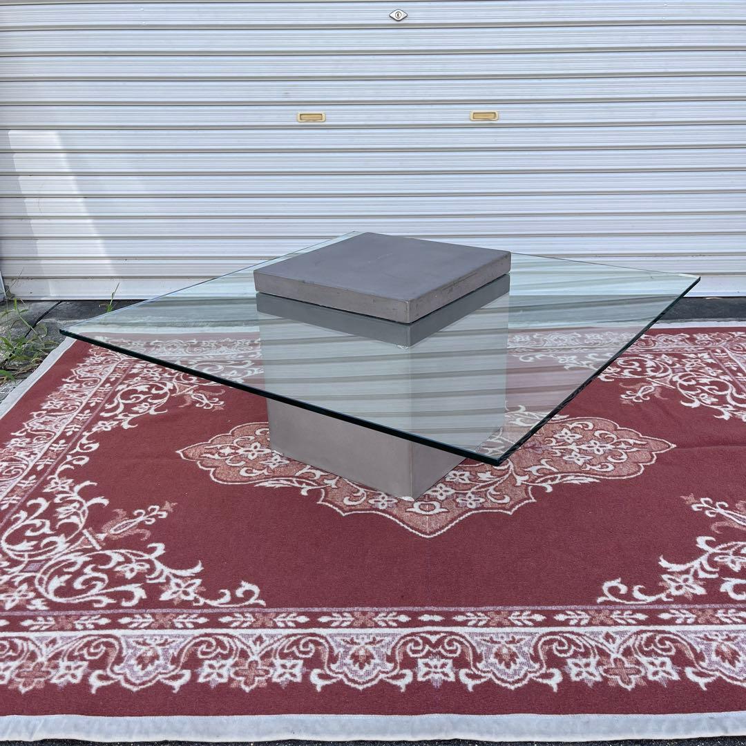 送料無料◾️moda en casa FLYING table ガラステーブル