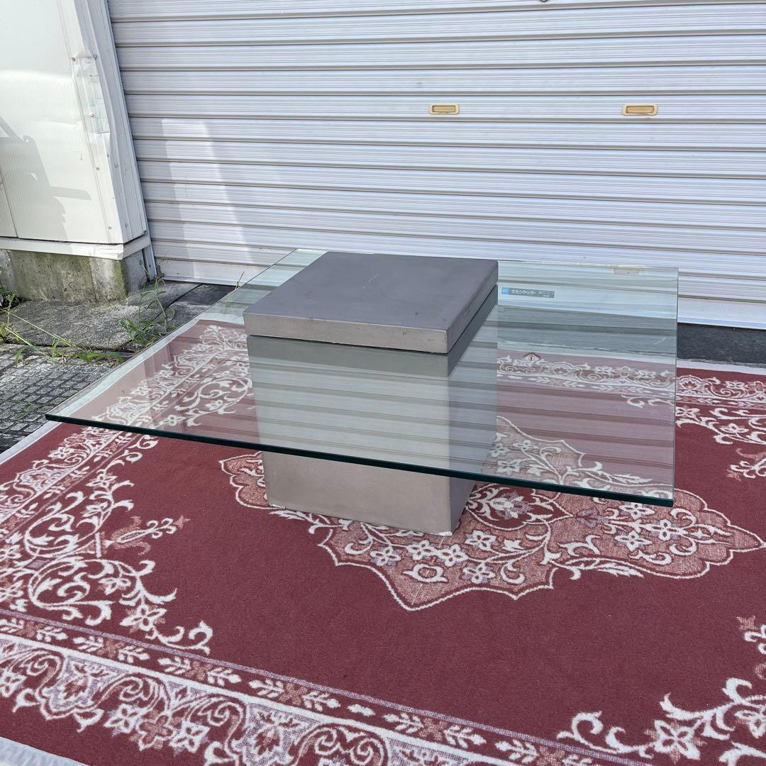 送料無料◾️moda en casa FLYING table ガラステーブル