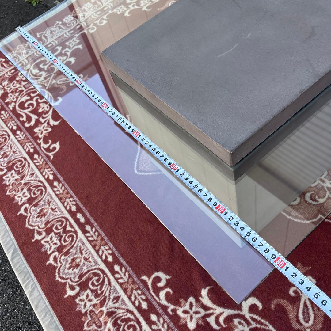 送料無料◾️moda en casa FLYING table ガラステーブル