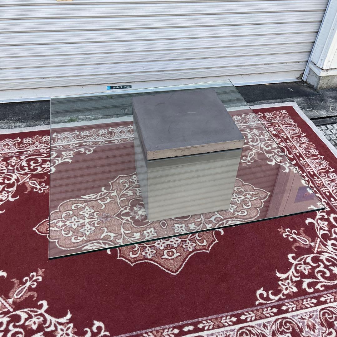 送料無料◾️moda en casa FLYING table ガラステーブル