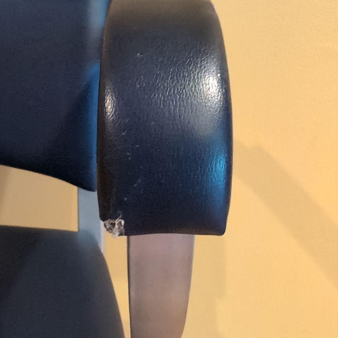 JM　③アメリカヴィンテージ　アルミ　NAVY　アームチェア　エメコ　4脚