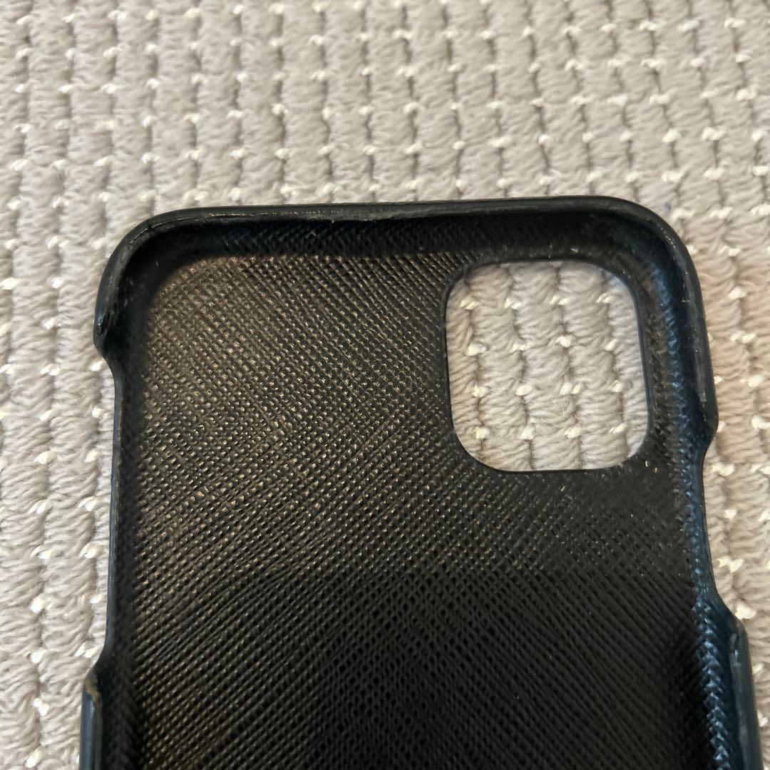 PRADA ブラックレザー iPhone11ケース