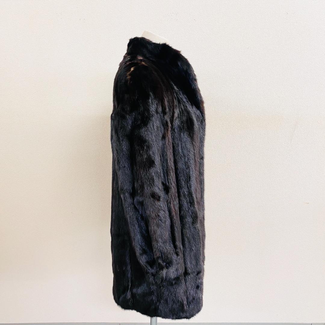 SAGA MINK ブラックミンク 毛皮コート サガミンク『F163