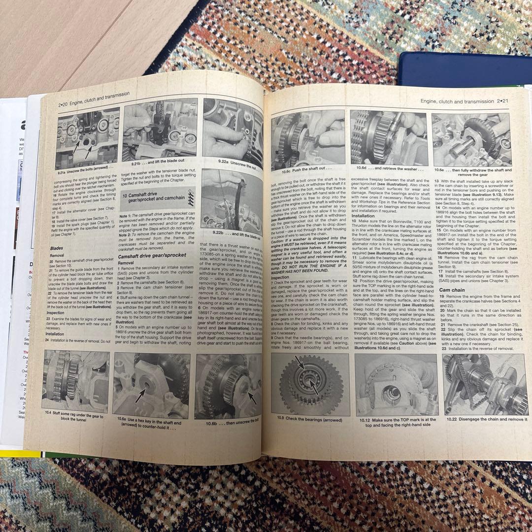 トライアンフ ボンネビル　スラクストン　サービスマニュアル　整備説明書　プロ仕様