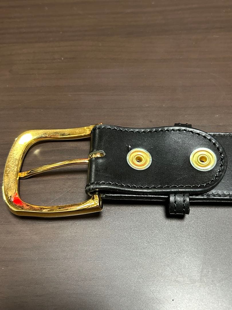 〈美品〉VOLK V-9 LEATHER BELT ブラック