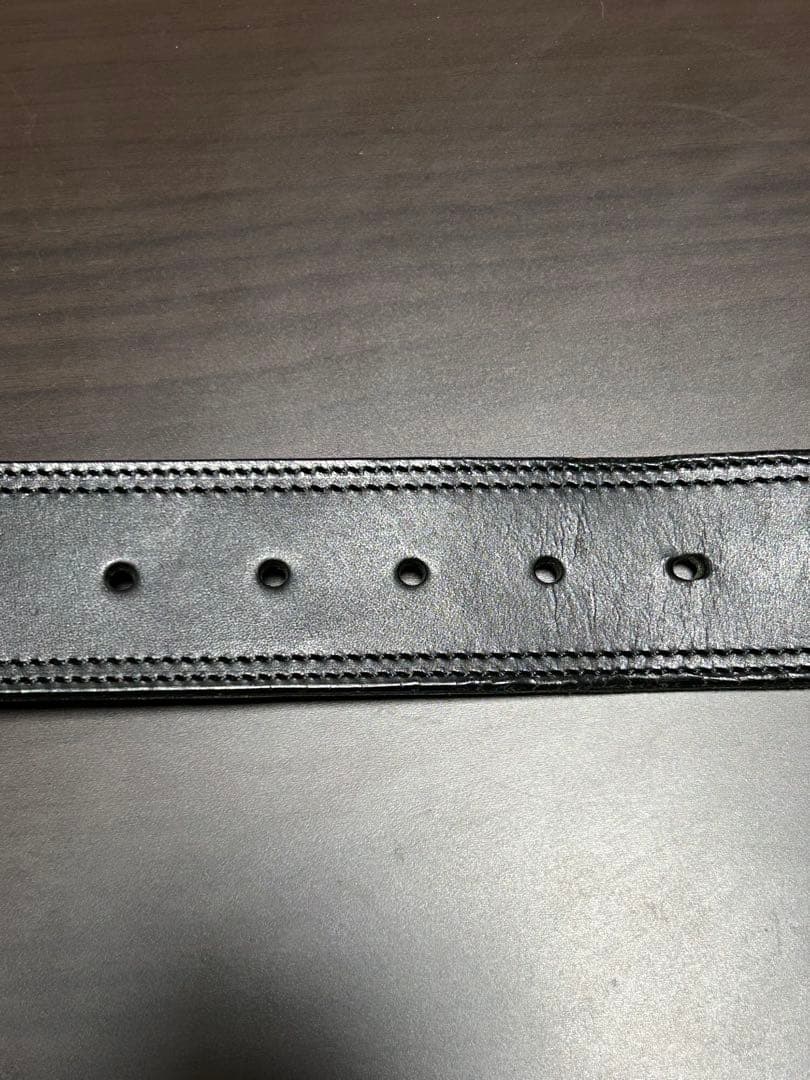 〈美品〉VOLK V-9 LEATHER BELT ブラック