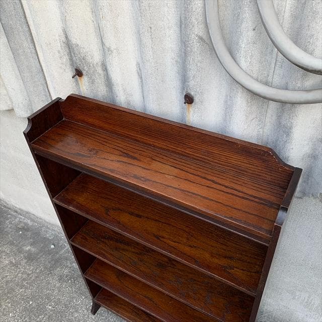 英国アンティーク｜オーク材｜ブックシェルフ/ブックラック｜本棚｜