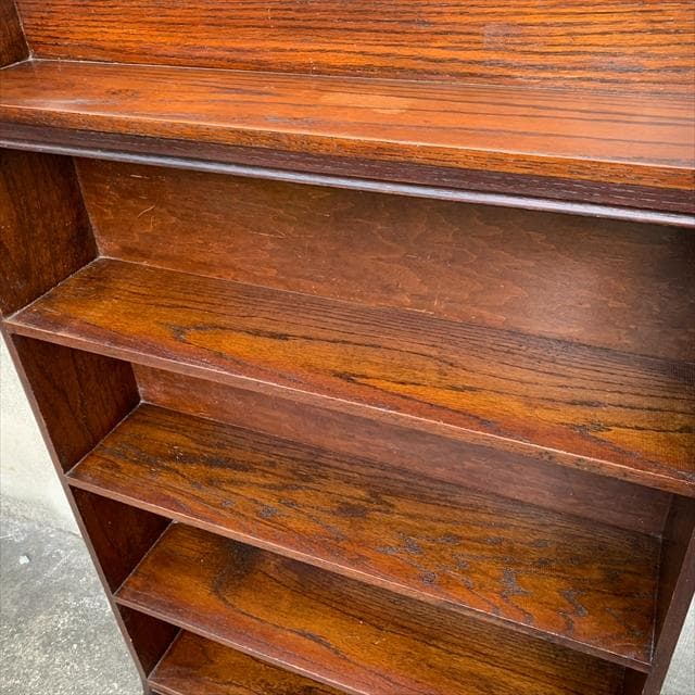 英国アンティーク｜オーク材｜ブックシェルフ/ブックラック｜本棚｜