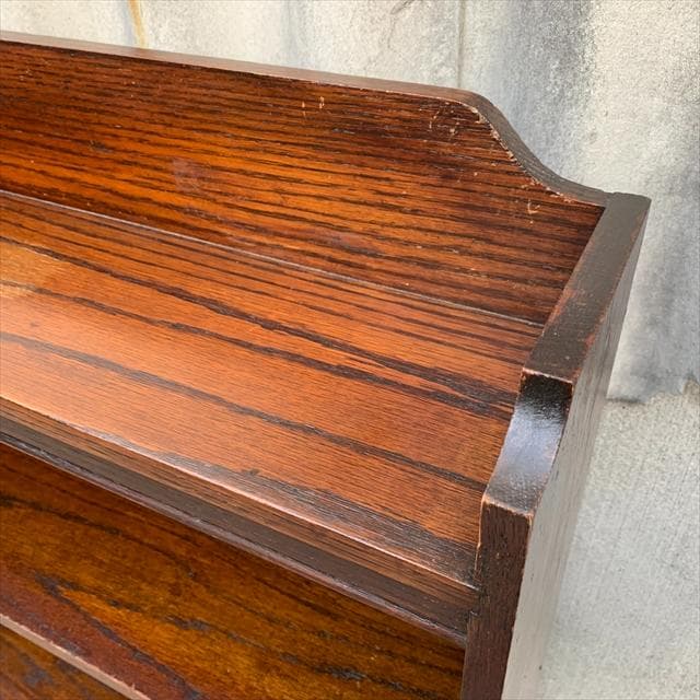 英国アンティーク｜オーク材｜ブックシェルフ/ブックラック｜本棚｜